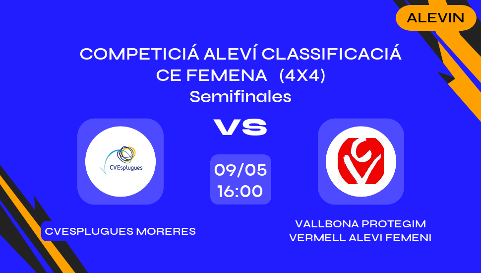 Imagen del video: CVESPLUGUES MORERES vs VALLBONA PROTEGIM VERMELL ALEVI FEMENI