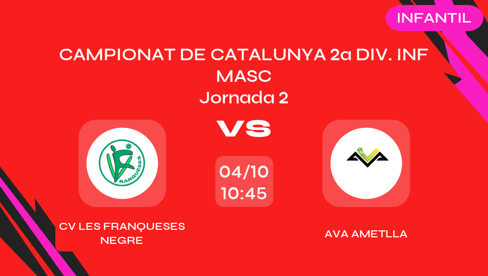 Imagen del video: CV LES FRANQUESES NEGRE vs AVA AMETLLA
